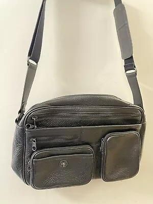 MARC JACOBS Luxury Handbag Leather Laptop Travel Bag Tote Black • $40