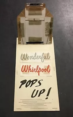 1950's Rare Original Whirlpool Pops Up Ad Advertisement Prototype 1/1 Vintage • $199.99