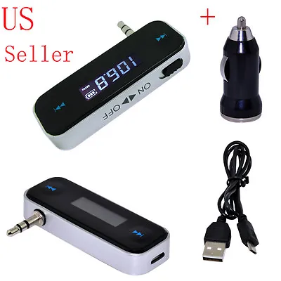 3.5mm Mini Music Car Radio FM Transmitter For Samsung Galaxy S3 S4 S5 Note 2 3 • $12.99