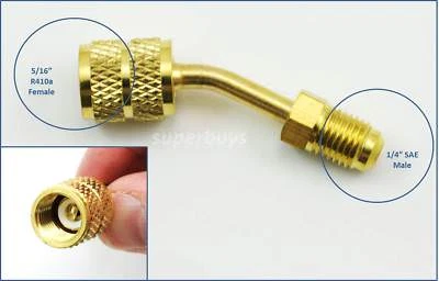 $14.95 • Buy 5/16  Female To 1/4  SAE Male Adapter Refrigeration Air Conditioner Refrigerator