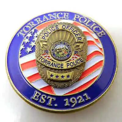 United States Marine Corps Torrance Police Officer Challenge Coin • $48