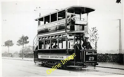 Tram Photo - No 29 Bay View Aberdeen Corporation C1906 • £6