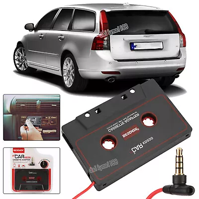 Car Audio Cassette Tape Adapter For IPhone IPod CD MP3 AUX 3.5mm Stereo W/Micro • £4.99