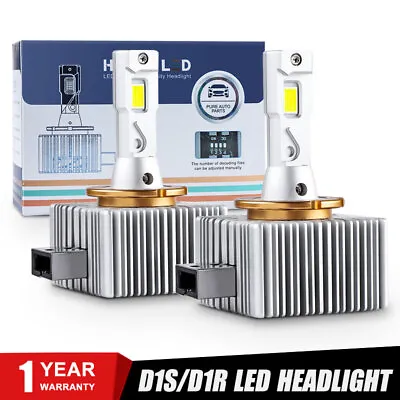 180W 20000LM D1S D1R LED Headlight Bulbs 6000K White Replace Xenon HID Lamps • $32.98