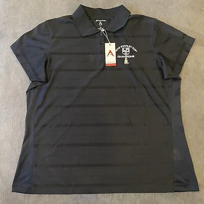 Womens LA Los Angeles Kings NHL 2012 Stanley Cup Champions Polo Shirt NEW Sz XL • $20.99