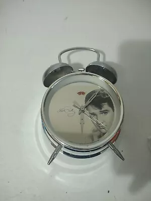 Vintage ELVIS PRESLEY TWIN BELL ALARM CLOCK 1987 • $29.99