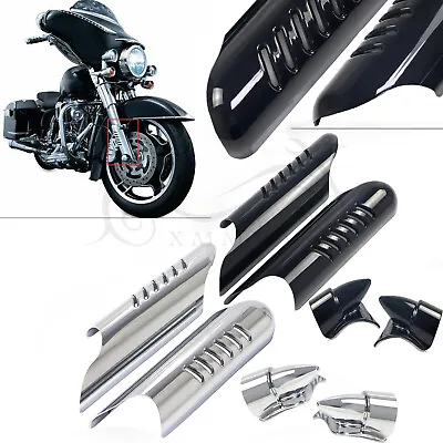 Motorcycle Fork Lower Leg Deflectors Shield Cover For Harley Electra Road Glide • $20.98