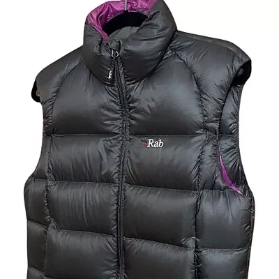 Rab Pertex Quantum Gilet Vest Jacket Women’s Size UK 8 Grey Neutrino Down Hiking • £74.99