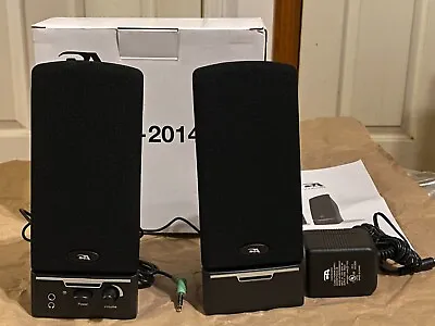 New Pair Of Cyber Acoustics CA-2014 Multimedia Speaker 4 Desktop Laptop Computer • $5.50