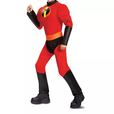 Adult Mens The Incredibles 2 Cosplay Costume Halloween MR Incredible Fancy Dress • $34.49