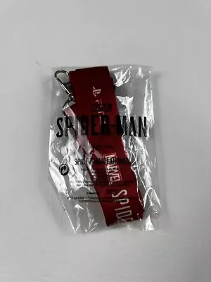 Playstation 4 Promo Marvel Red Spider-Man Lanyard Keychain Official Sony PS4 • $7