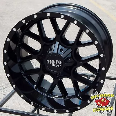 One (1) 20x10  5-Lug Black Moto Metal MO986 Wheel Rim Jeep Ram MO986210353A18N • $359