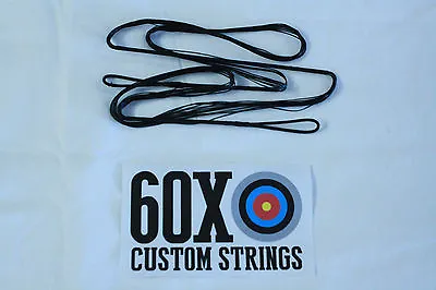 60X Custom Strings 58  62 AMO 12 Strand Black Dacron B50 Recurve Bowstrings Bow • $14.98