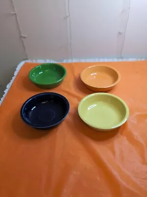 Vintage Fiestaware Set Of 4 Multiple Color  Fiesta HLC Homer Laughlin USA EUC  • $43