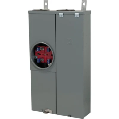$221.13 • Buy Outdoor Meter Socket Main Breaker Load Center CSED 100 Amp 16-Space 24-Circuit