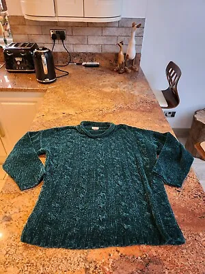 Size 12 Large Mackays Green Knitted Jumper Sweater Top • £3.99
