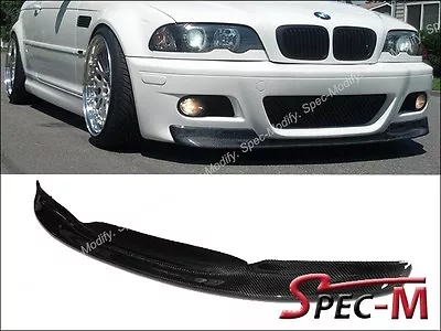 Csl Style Carbon Fiber Front Bumper Lip For 2001-2006 E46 Coupe Bmw M3  • $349.95