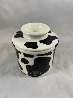 Butter Bell Crock Cow Print Black White Kitchen Countertop Butter Keeper • $19.99