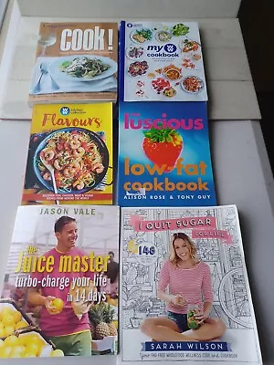 Diet Cookbook Bundle X 6 Including Weight Watchers  Sarah Wilson Jason Vale Food • £11.95