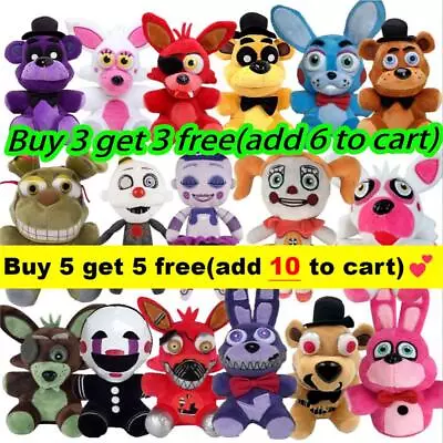 New FNAF Five Nights At Freddy's Plush Toy Stuffed Animal Chica Bonny Foxy Gift • £7.12