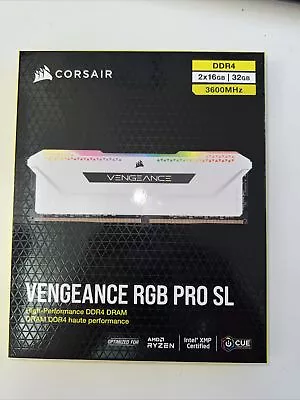Corsair Vengeance RGB Pro SL 32GB PC4-28800 DDR4-3600 Memory -... • £55