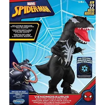 Marvel Spider-Man Venom Dinosaur Inflatable Adult Costume With Fan • $58.99