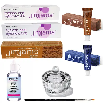 JimJams Professional Tinting Eyelash & Eyebrow Dye Tint Lash Kit - All Colours • £2.89