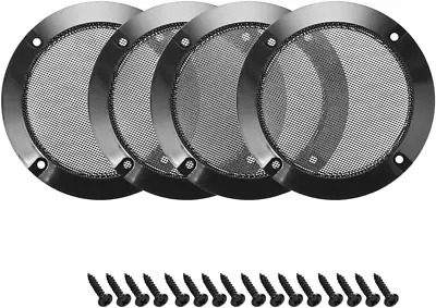 4Pcs 3  Speaker Grill Mesh Decorative Circle Woofer Guard Protector Cover Access • $16.56