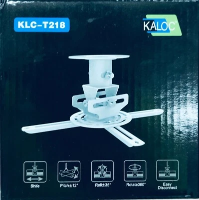 $33.95 • Buy Universal Projector Ceiling Mount Bracket  White Brand New AU Seller 