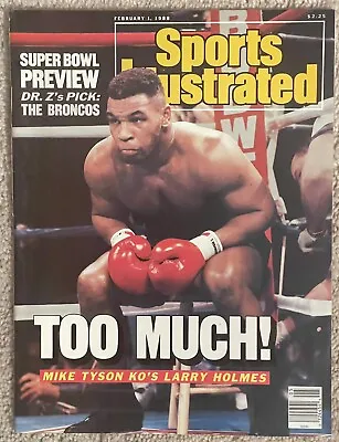 Sports Illustrated 1988 Mike Tyson Ko’s Larry Holmes-too Much!-boxing-no Label • $27.99