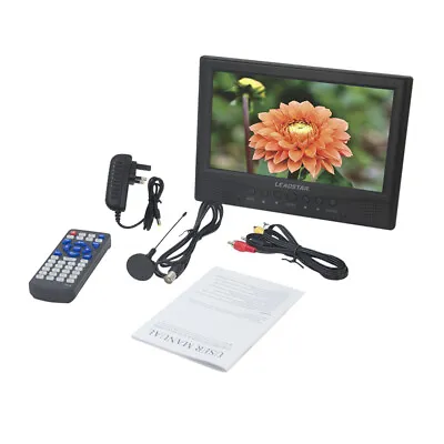 2023 9'' NEW Portable TV 1080P HD HDMI Digital Television Player Rechargeable UK • £67.44