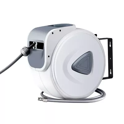 Giantz Air Hose Reel 10m Retractable Compressor Auto Rewind Wall Mount Garage • $49.95