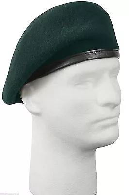 Inspection Ready Wool GREEN BERET WITHOUT FLASH - Military French Cap Beanie  • $19.99