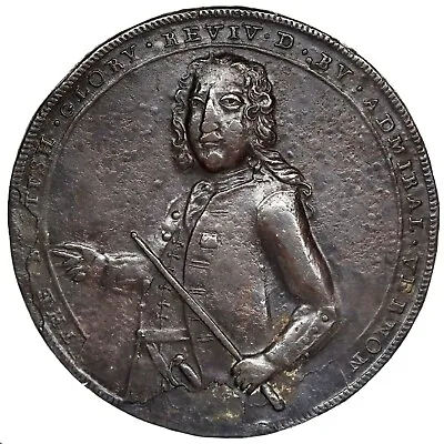 Great Britain Copper Admiral Vernon Medal 1739 Vernon / Porto Bello Ex-Adams • $550