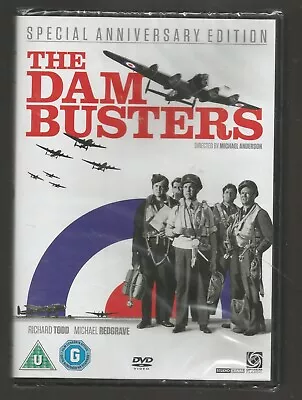 THE DAM BUSTERS - SPECIAL ANNIVERSARY EDITION - Sealed/new UK DVD - Richard Todd • £4.49