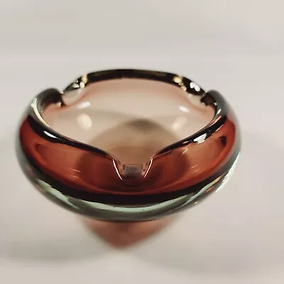 Smoked Purple Murano Glass Ashtray Free Shipping  • $39.99