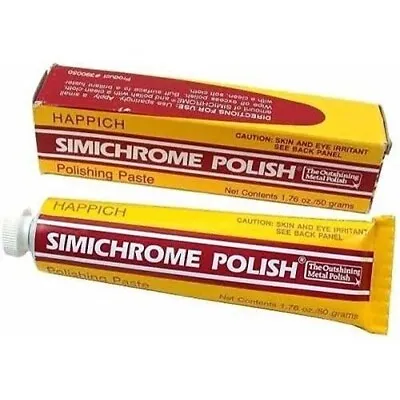 Simichrome Polish Paste 1.76 Oz Metal Polishing Paste Bakelite Testing - 390050 • $14.99