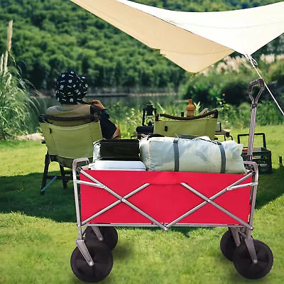 Garden Micro Collapsible Trolley Cart Camping Folding Wagon Outdoor Multipurpose • $50