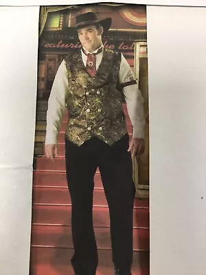 Men's Western  Gamblin  Man  Costume By In Character Size 2x • $44