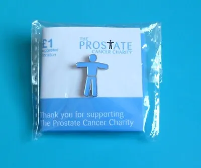 Prostate Cancer Blue Man Stud Pin Badge Charity • £2.99