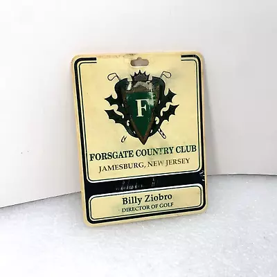 Forsgate Country Club Jamesburg New Jersey Golf Bag Luggage Tag Vintage • $12.50