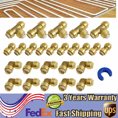 Plumbing Fittings 1/2inch In Bulk Pushfit Straight Couplings 90° Elbows New • $50.35