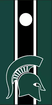 Michigan State Spartans (2PCS) Cornhole Board Wraps Decals Vinyl Sticker • $49.98