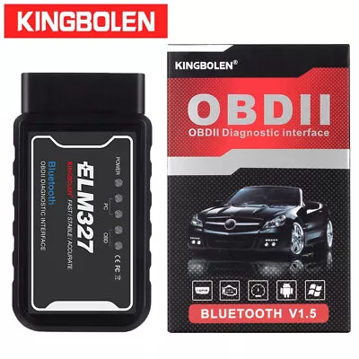 Bluetooth OBD2 OBDII Car Diagnostic Scanner Auto Fault Code Reader Tool ELM327 • $8.99