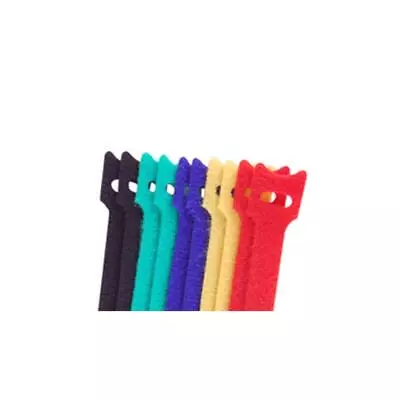 NTE Electronics 04-0533HLMC Hook And Loop Tie 5  Multi-color 10/pack • £6.45