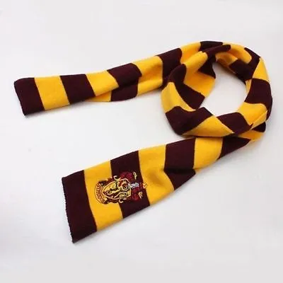 Cosplay Fashion Costume Knit Wool Scarf Wrap Gryffindor House Gift • $4.99