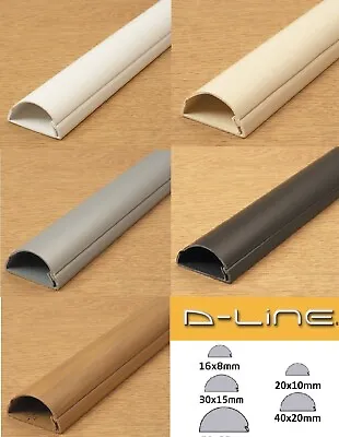 D Line Self Adhesive Trunking Electrical Cable Conduit Wire Channel Dline  PVC