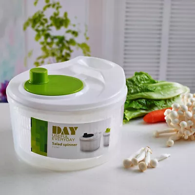 Vegetables Salad Spinner Lettuce Leaf Vegetable Dehydrator Greens Wash Drai Fs • £8.48