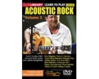 Lick Library: Learn To Play Easy Acoustic Rock - Volume 3 DVD Cert E Great Value • £3.48