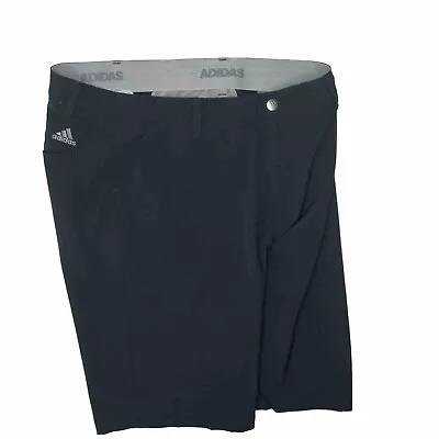 Adidas Ultimate 365 Golf Shorts Flat Front Performance Black Men Sz 34 CE0450 • $9.99